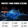 Portable Power Station; 500W Solar Generator with 484Wh Backup Lithium Battery; 110V AC Outlets; USB-C PD 100W;  Outdoor Generators with LED Light