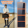 KingBoss Portable 120w Solar Panel High Efficiency Waterproof; with Multiple Outputs and 3-Kickstand; Foldable Design for Optimal Solar Coverage;  a