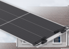 Light flexible solar power panel 255W (portable / with bracket), IP67, battery conversion efficiency 24%, 5V / 3A, application balcony / house top, MC