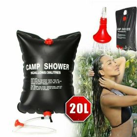 20L Outdoor Shower Portable Compact Solar Sun Heating Bath Bag Outdoor Travel (default: default)